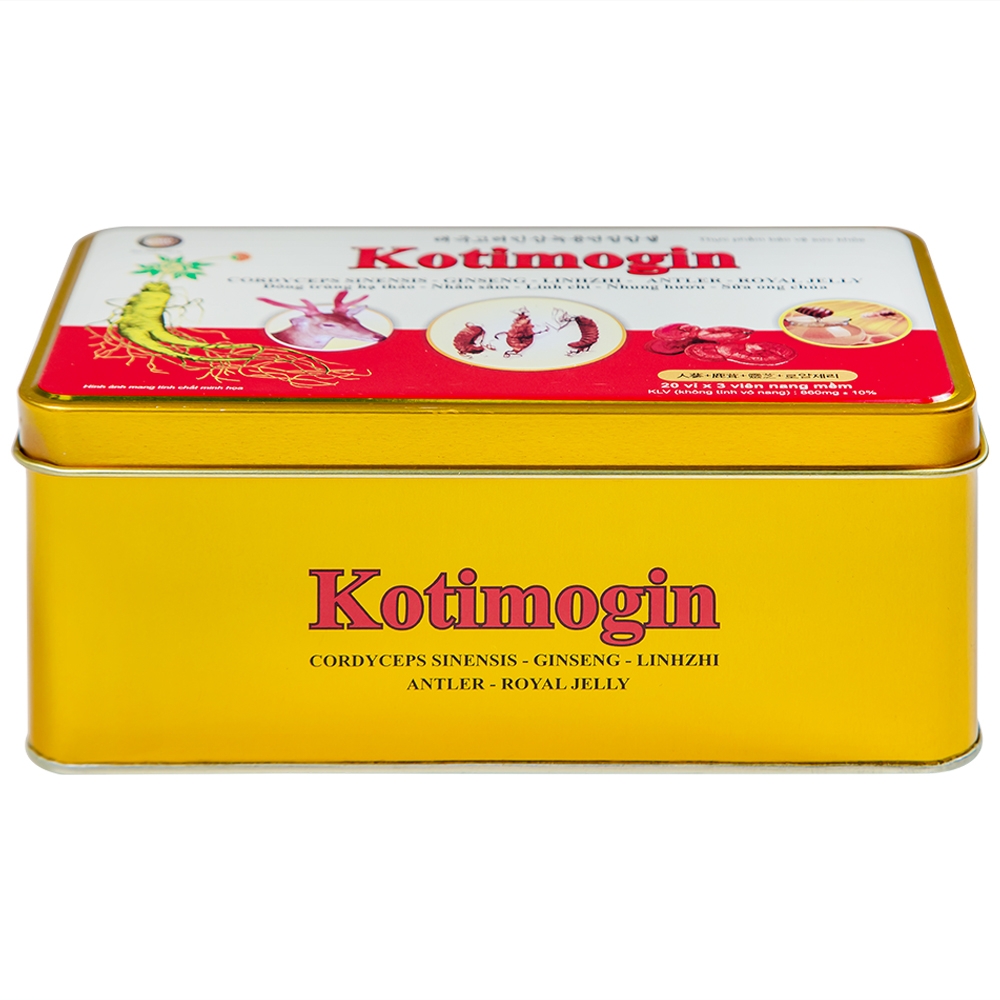 Hình ảnh Viên uống Sâm - Đông Trùng Hạ Thảo Kotimogin tăng cường sức khỏe (20 vỉ x 3 viên)