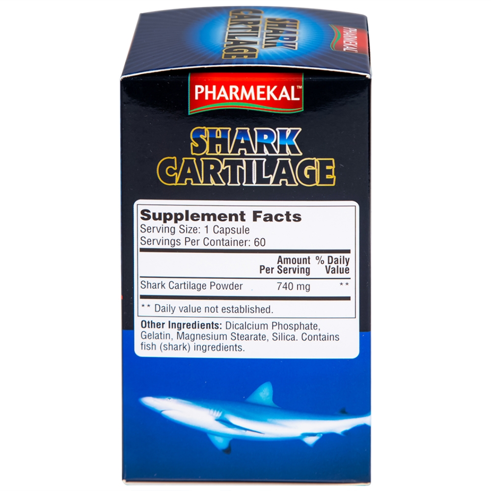 Hình ảnh Viên uống Shark Cartilage Pharmekal giúp phục hồi và tái tạo mô sụn khớp (60 viên)