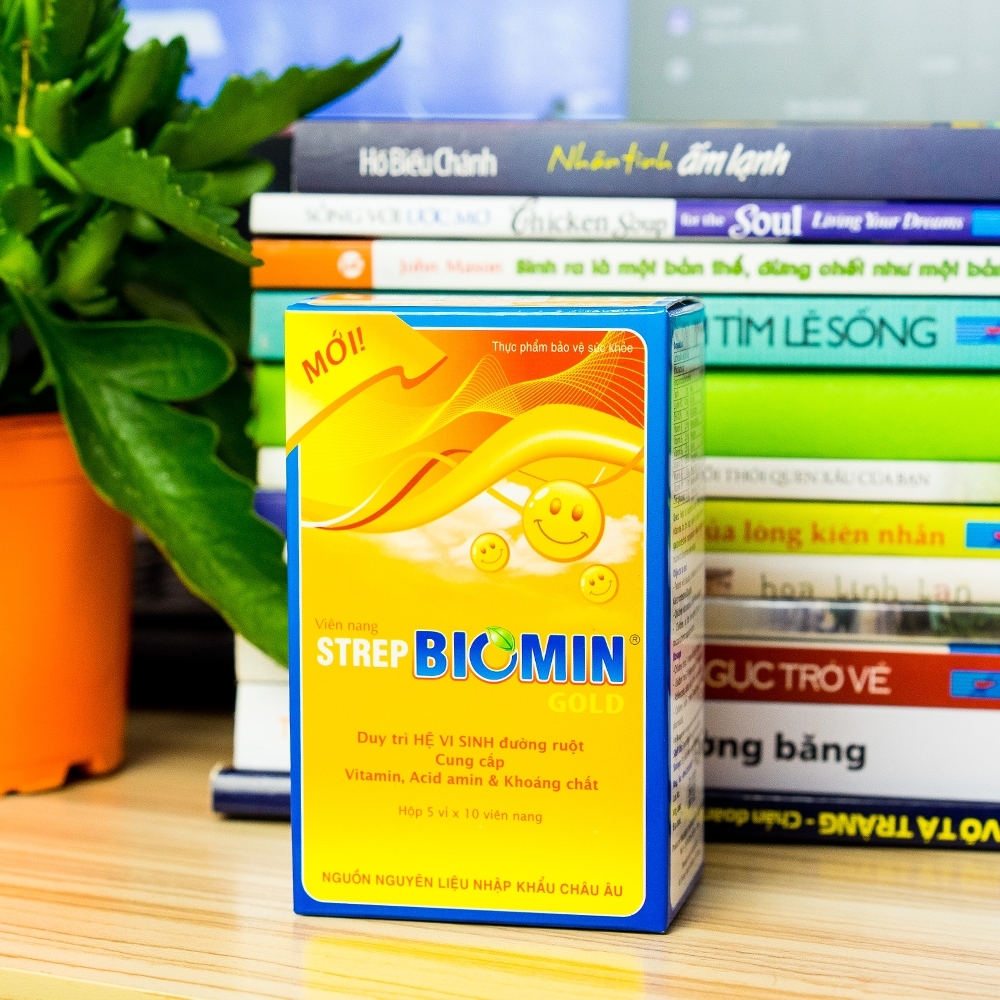 Hình ảnh Viên uống Strep Biomin Gold Hdpharma duy trì hệ vi sinh đường ruột (50 viên)