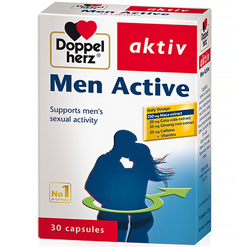 Hình ảnh Viên uống Men Active Doppelherz Aktiv giúp tăng cường chức năng sinh lý nam (30 viên)