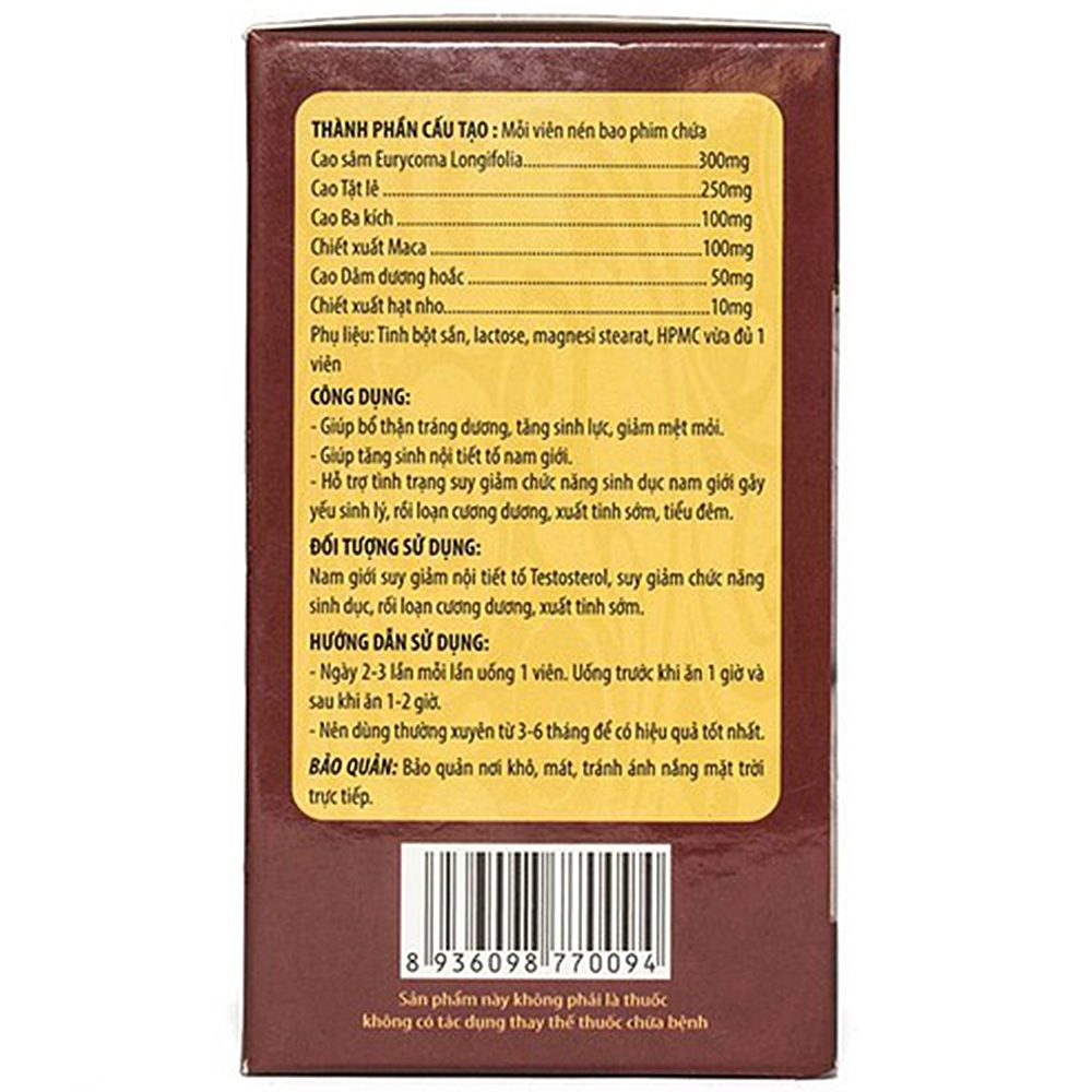 Hình ảnh Viên uống Ka-Man Kingphar tăng cường sinh lý nam (40 viên)