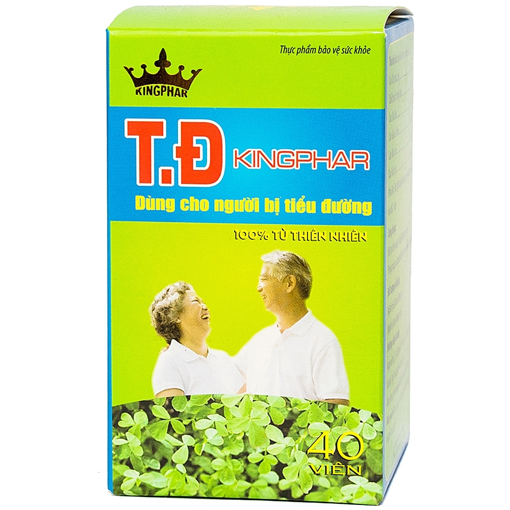 Hình ảnh Viên uống T.Đ Kingphar dùng cho người bị tiểu đường (40 viên)