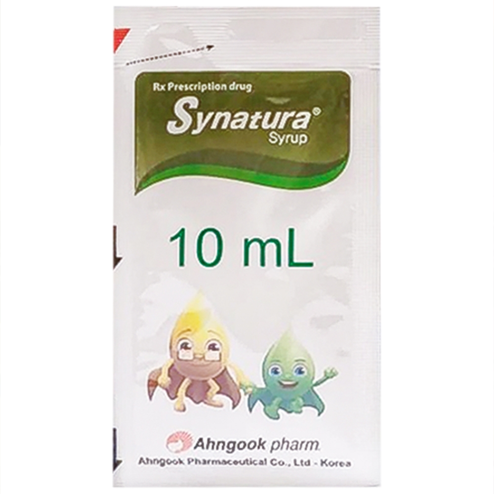 Hình ảnh Siro Synatura Ahngook điều trị điều trị nhiễm khuẩn hô hấp, viêm phế quản (78 gói)