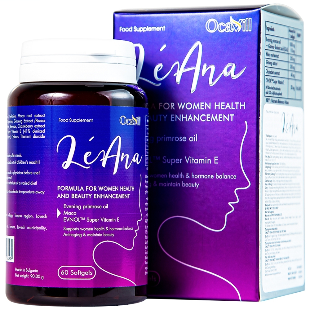 Hình ảnh Viên uống LéAna Ocavill hỗ trợ cân bằng nội tiết tố (60 viên)