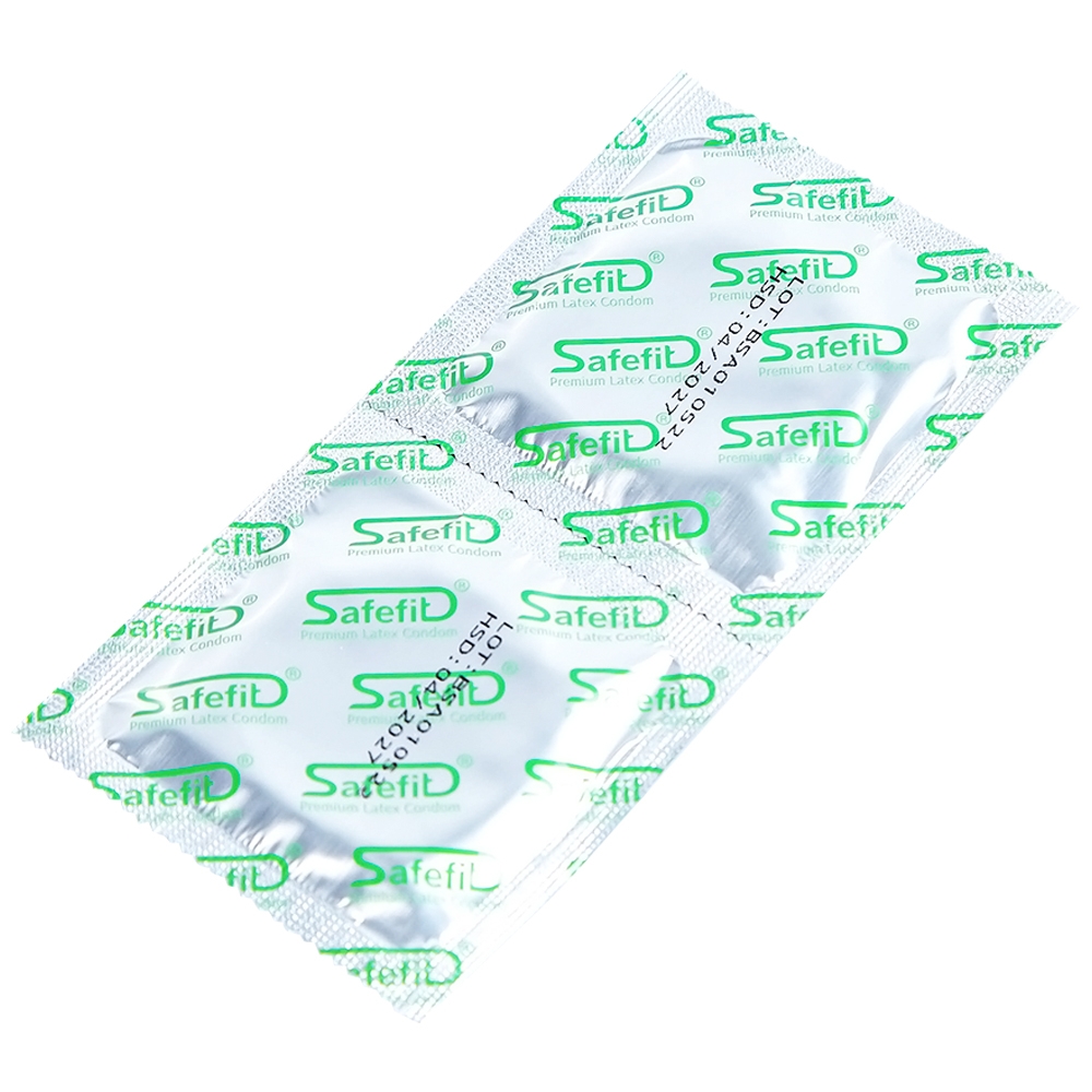 Hình ảnh Bao cao su Safefit 003 S52 siêu mỏng, không gây kích ứng, có chất bôi trơn (12 cái) 