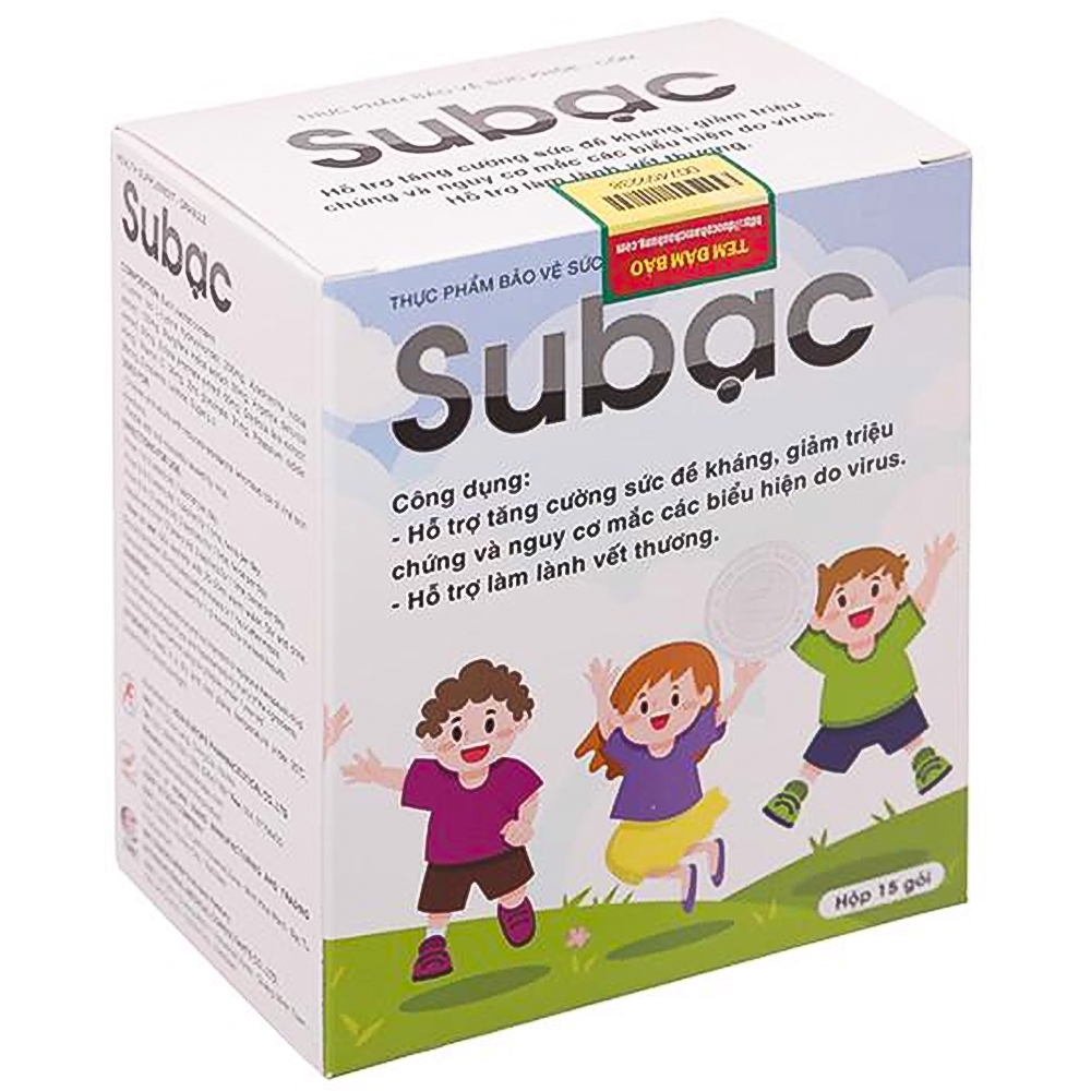 Hình ảnh Cốm Subạc Á Âu hỗ trợ tăng đề kháng, lành vết thương (15 gói)