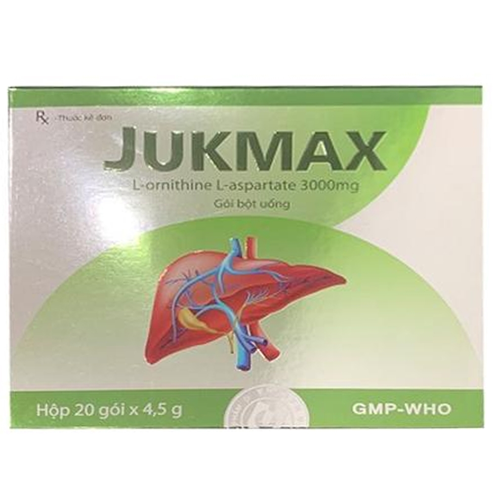 Hình ảnh Thuốc Jukmax 4,5g Nam Hà điều trị rối loạn, suy giảm chức năng gan, xơ gan, viêm gan (20 gói)