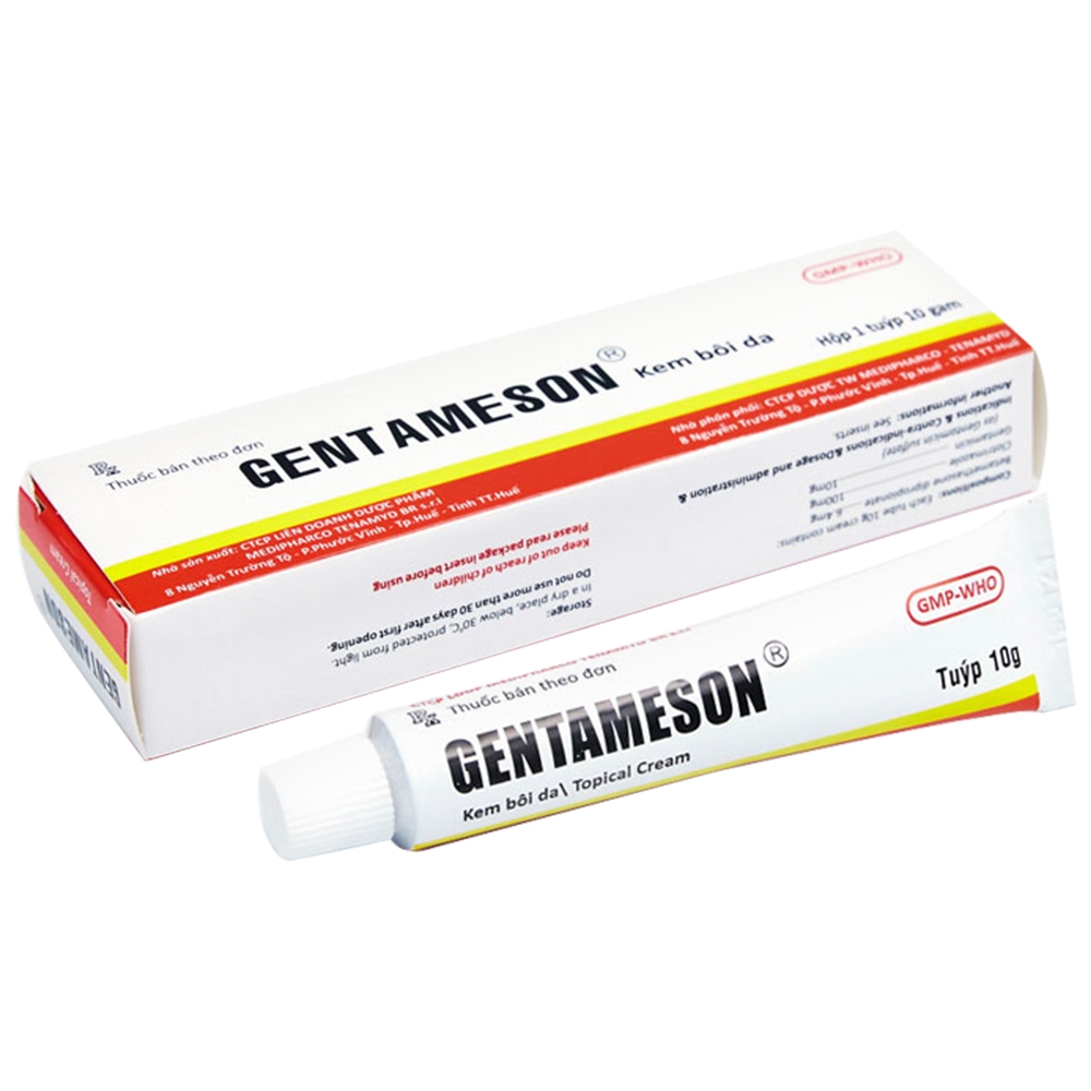 Hình ảnh Kem bôi da Gentameson Medipharco điều trị tổn thương viêm ngoài da (10g)