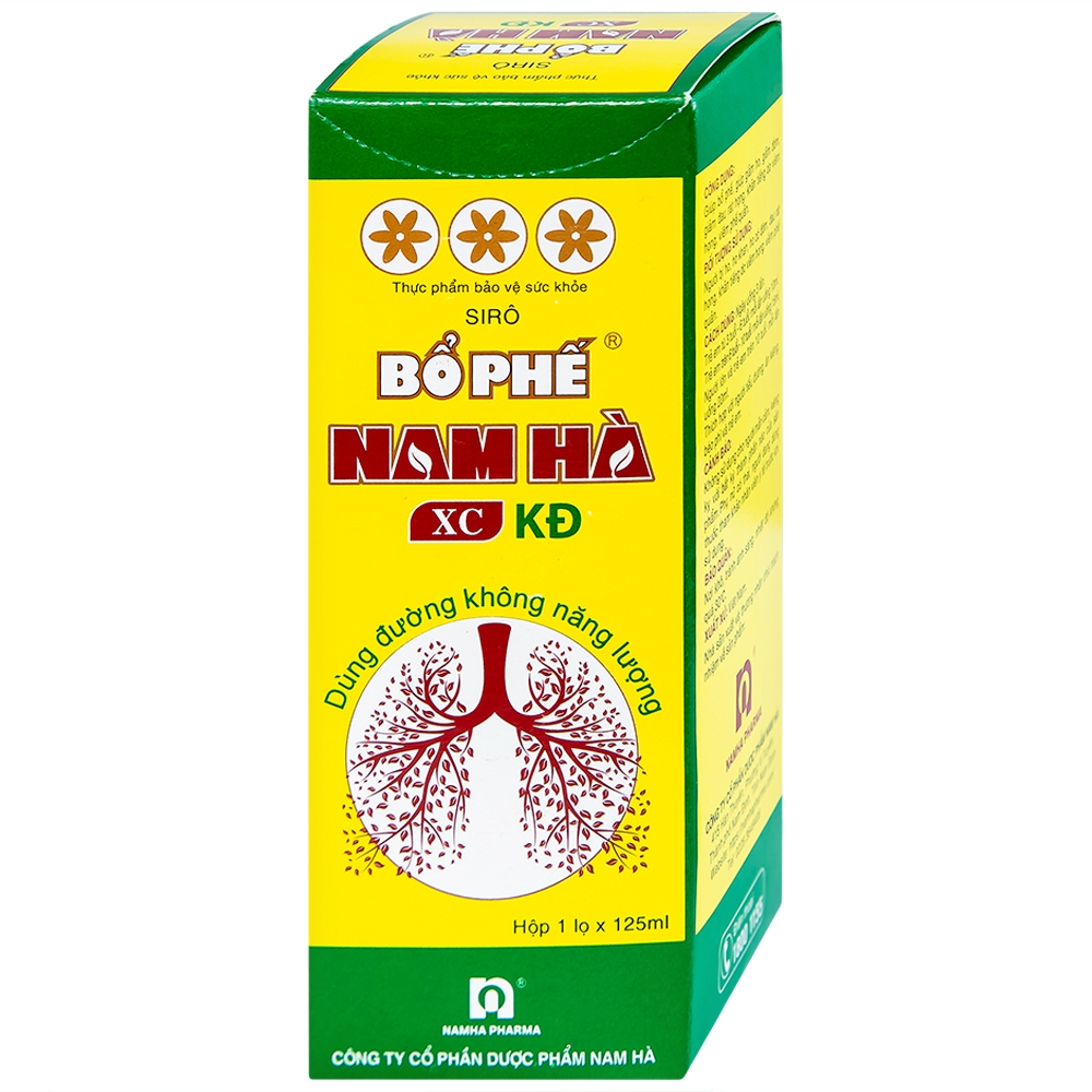 Hình ảnh Siro Bổ Phế Nam Hà XC KĐ giúp giảm ho, giảm đờm (125ml)