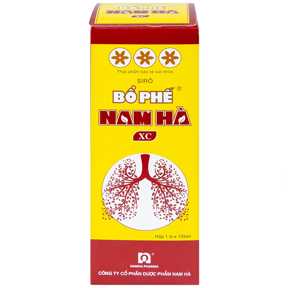 Hình ảnh Siro Bổ Phế Nam Hà XC giảm ho, giảm đờm, đau rát họng, khàn tiếng do viêm họng (125ml)