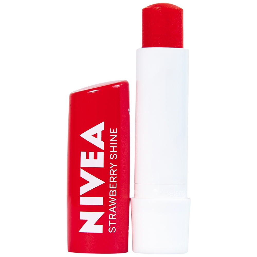 Hình ảnh Son dưỡng ẩm Nivea Strawberry Shine dưỡng và duy trì độ ẩm cho môi (4,8g)