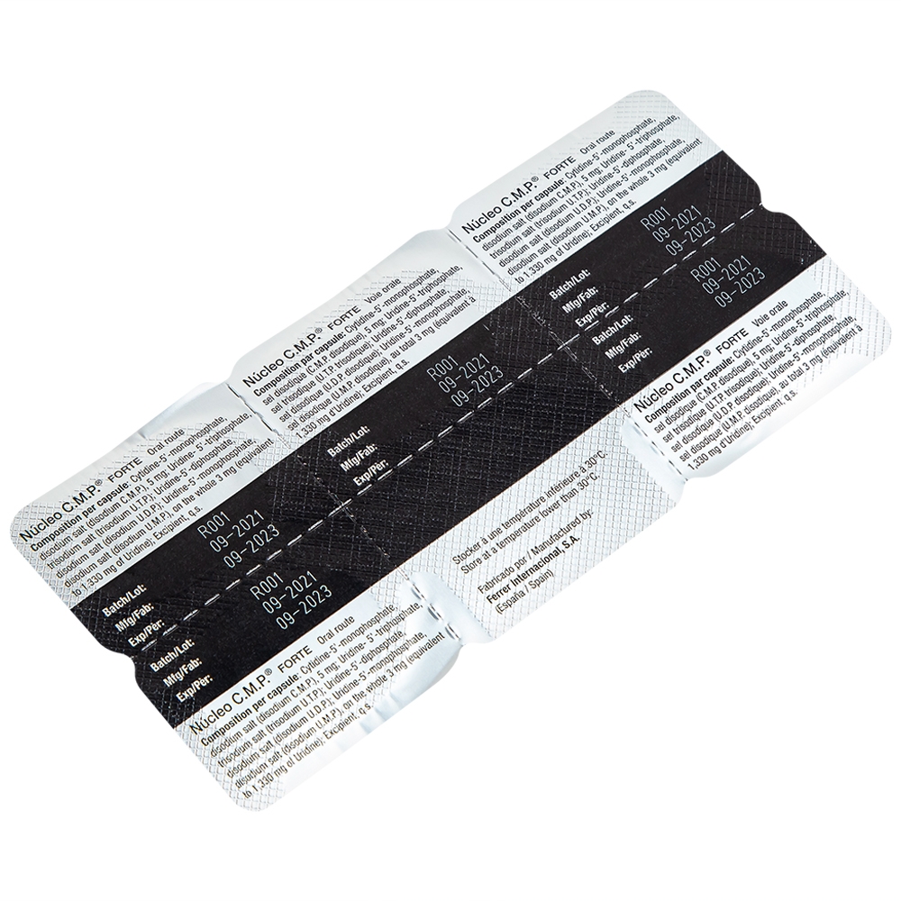 Hình ảnh Viên nang cứng Núcleo C.M.P Forte Ferrer điều trị bệnh lý thần kinh ngoại biên (6 vỉ x 5 viên)