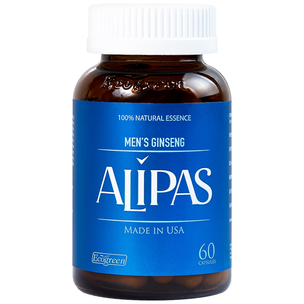 Hình ảnh Viên uống Men’s Ginseng Alipas Ecogreen cải thiện rối loạn cương dương (60 viên)