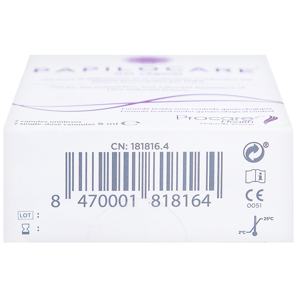 Hình ảnh Gel đặt âm đạo Papilocare Gel Vaginal 5ml hỗ trợ đào thải HPV (7 tuýp)