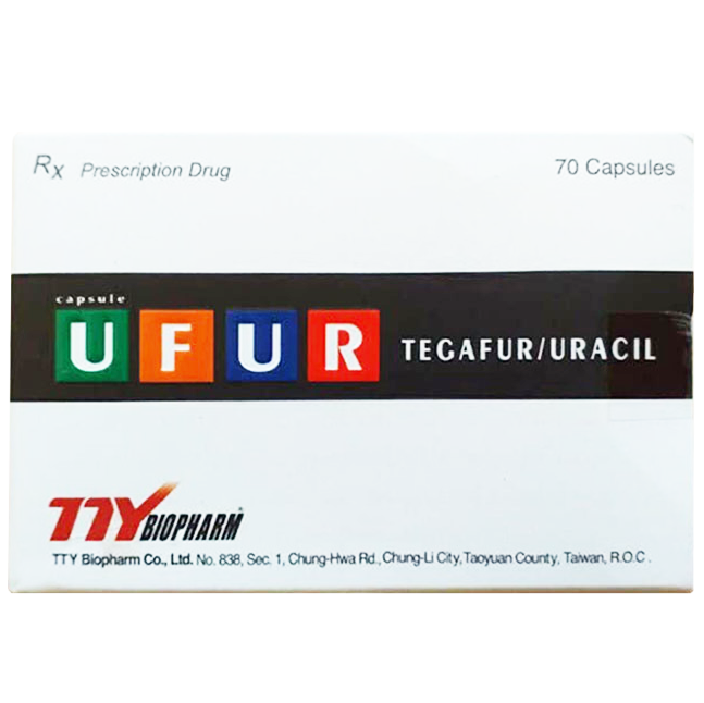 Hình ảnh Thuốc Ufur Capsule TTY Biopharm điều trị các loại ung thư, ung thư dạ dày (7 vỉ x 10 viên)