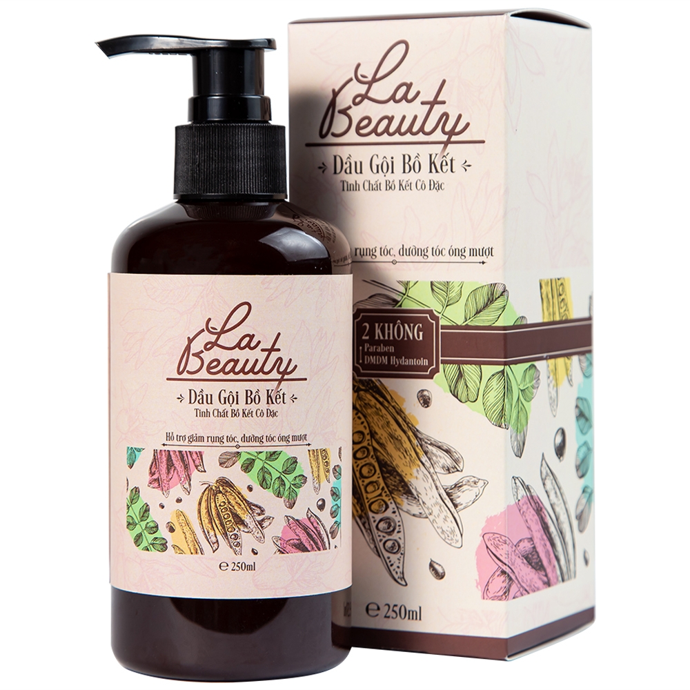 Hình ảnh Dầu gội bồ kết La Beauty loại bỏ dầu nhờn, ngăn nấm, gàu, phục hồi hư tổn, giảm gãy rụng (250ml)