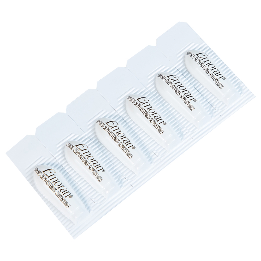 Hình ảnh Viên đặt Supposte Emoran giảm các triệu chứng của bệnh trĩ, viêm trực tràng (6 viên)