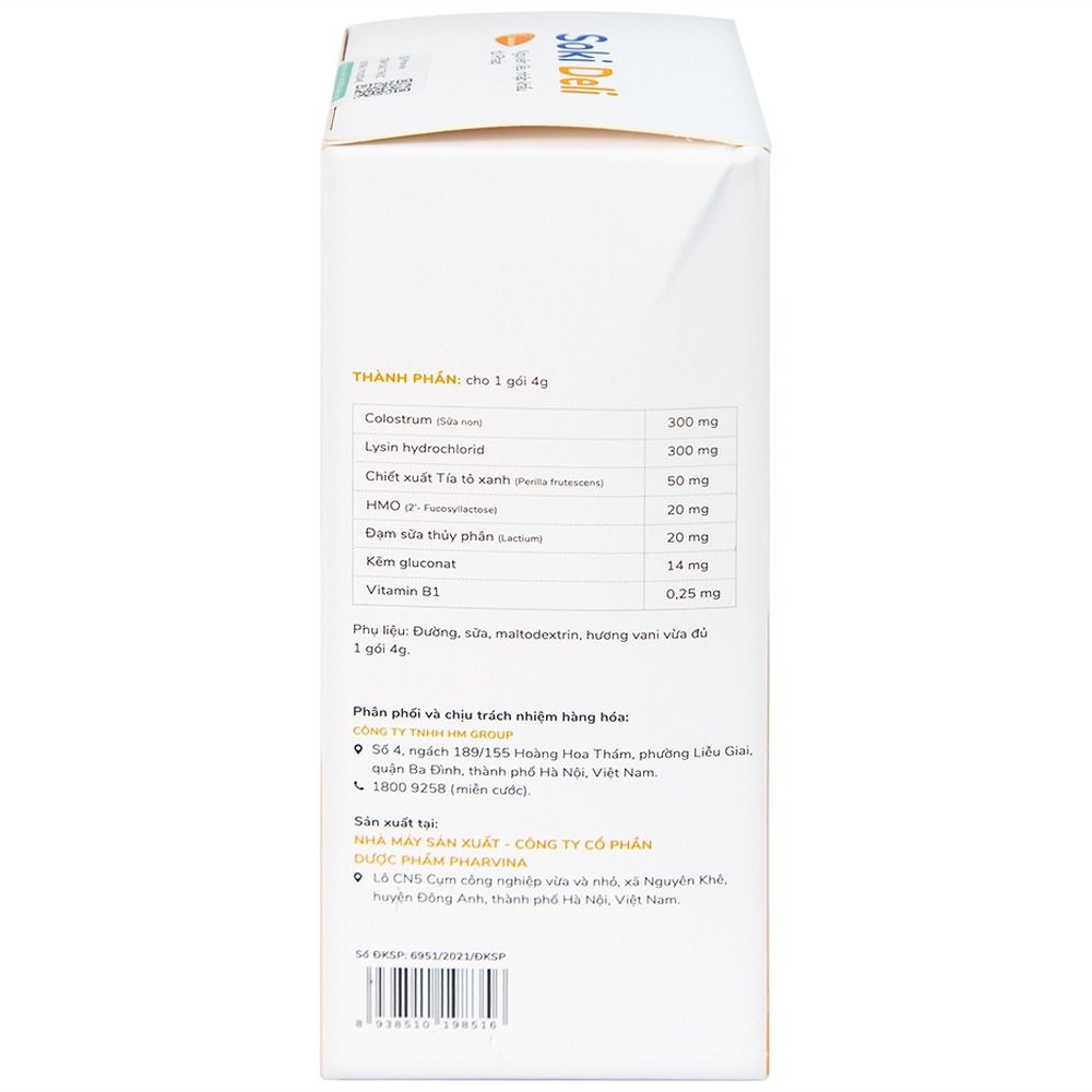 Hình ảnh Bột hòa tan Soki Deli cải thiện tình trạng biếng ăn, tăng cường tiêu hóa và hấp thu (18 gói x 4g)