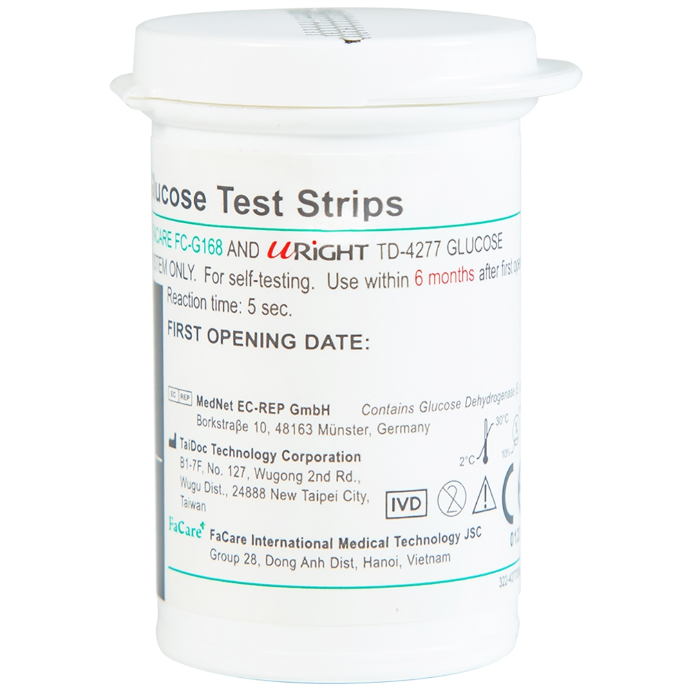 Hình ảnh Que thử đường huyết FaCare TD-4277 And FC-G168 (25 cái)