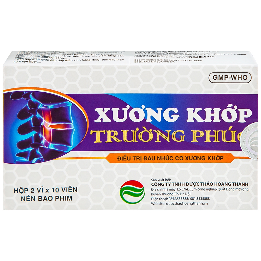 Hình ảnh Thuốc Xương Khớp Trường Phúc dùng cho can thận hư, phong hàn thấp (2 vỉ x 10 viên)