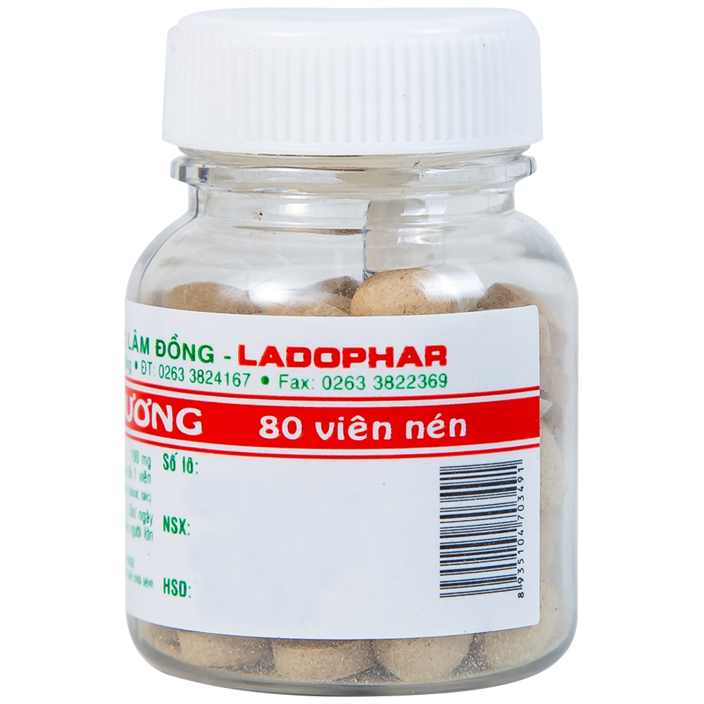 Hình ảnh Viên uống Vân Mộc Hương Ladophar hỗ trợ giảm các triệu chứng rối loạn tiêu hóa (80 viên)