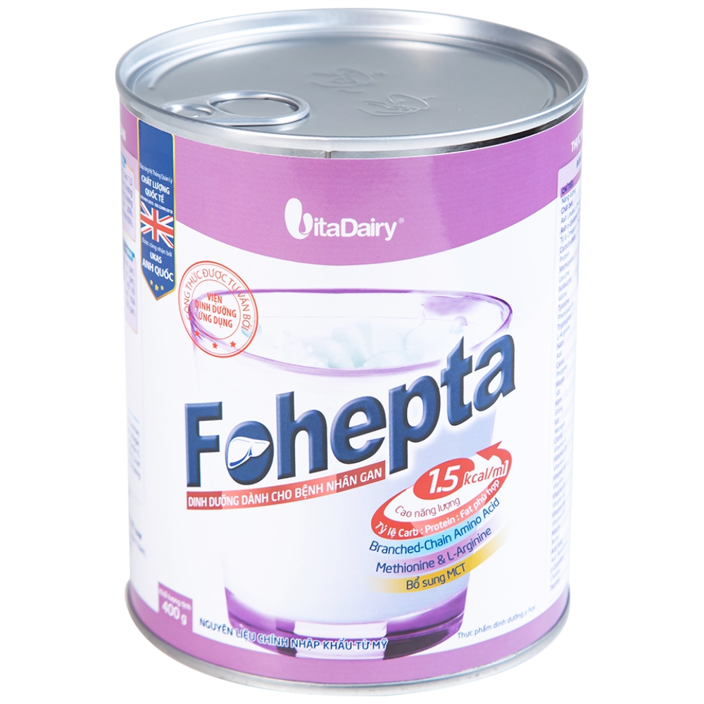 Hình ảnh Sữa bột Fohepta Vitadairy dinh dưỡng dành cho bệnh nhân gan (400g)