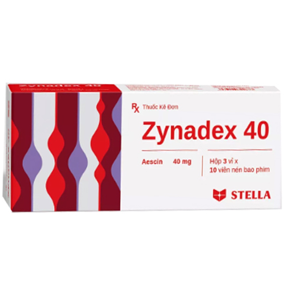 Hình ảnh Thuốc Zynadex 40 Stella điều trị viêm nhiễm và phù nề (3 vỉ x 10 viên)