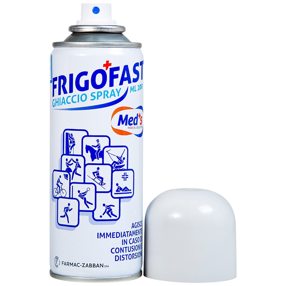 Hình ảnh Chai xịt lạnh Frigofast Spray giảm đau bong gân, căng cơ, giãn dây chằng (200ml)