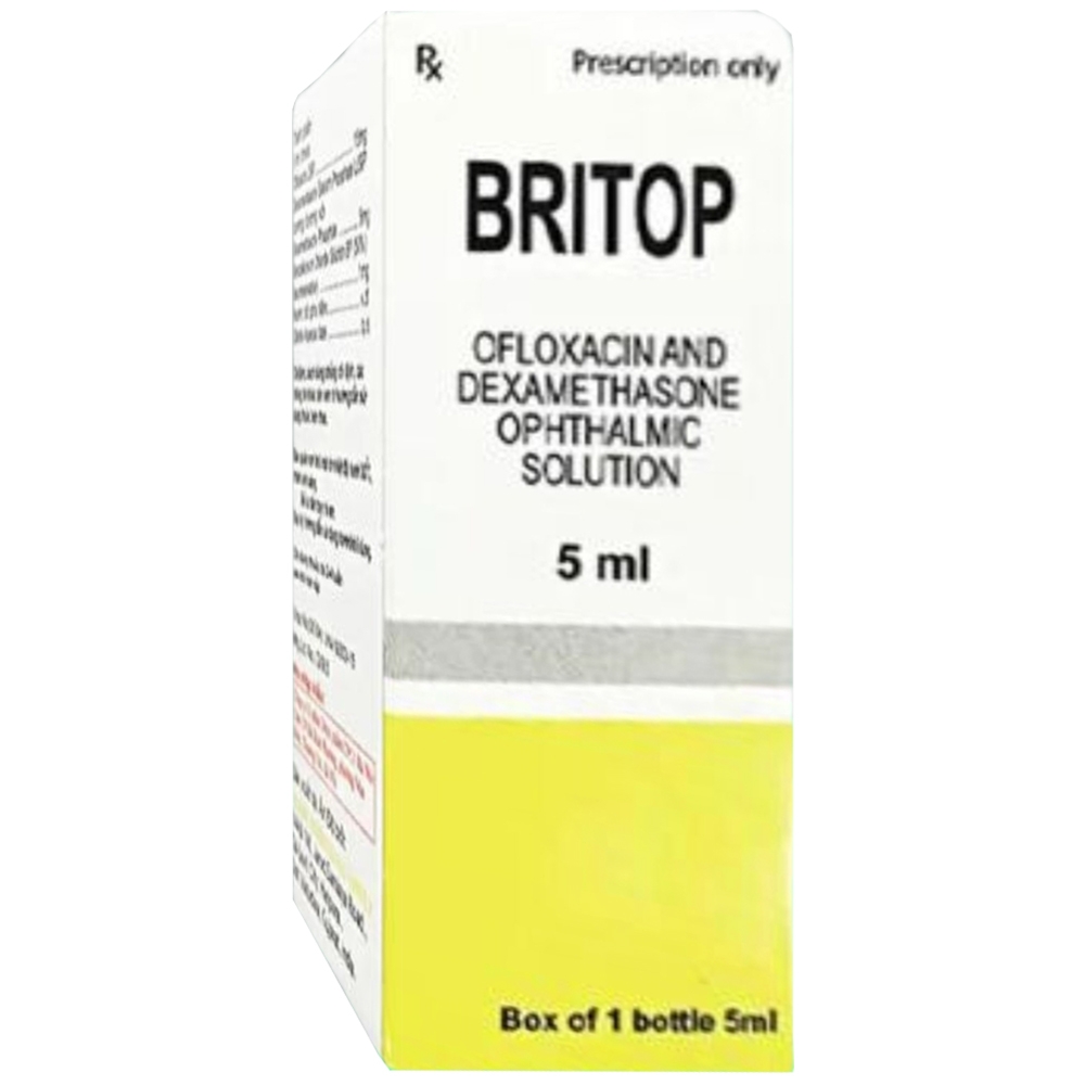 Hình ảnh Thuốc nhỏ mắt Britop Bharat điều trị viêm nhiễm ở mắt (5ml)