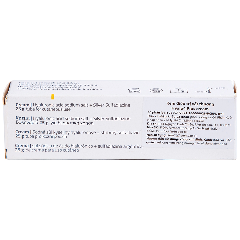 Hình ảnh Kem Hyalo4 Plus điều trị các tổn thương da (25g)