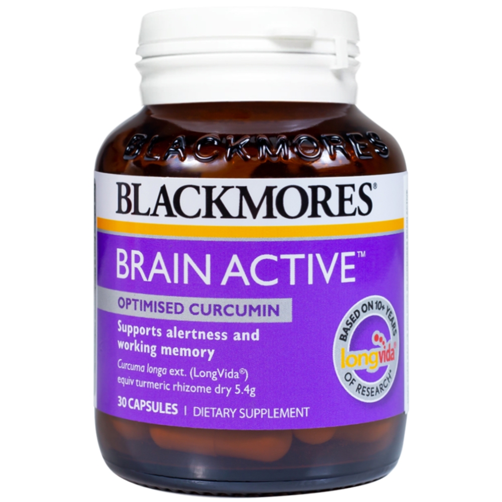 Hình ảnh Viên uống Blackmores Brain Active hỗ trợ tỉnh táo và cải thiện trí nhớ (30 viên)