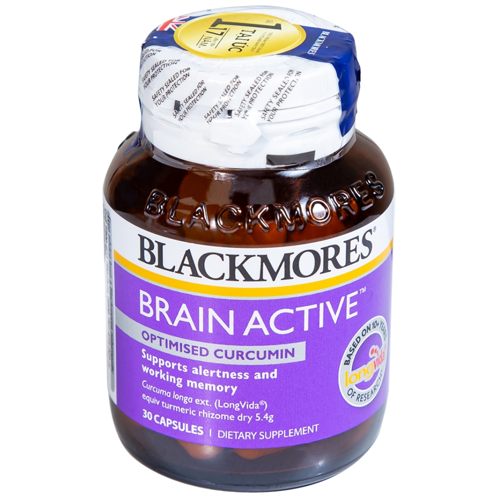 Hình ảnh Viên uống Blackmores Brain Active hỗ trợ tỉnh táo và cải thiện trí nhớ (30 viên)