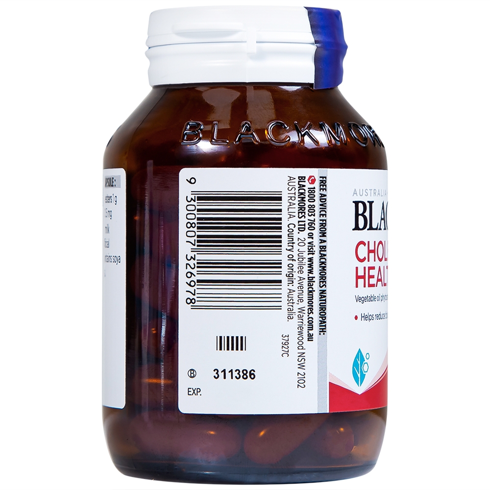 Hình ảnh Viên uống Blackmores Cholesterol Health hỗ trợ giảm cholesterol máu (60 viên)