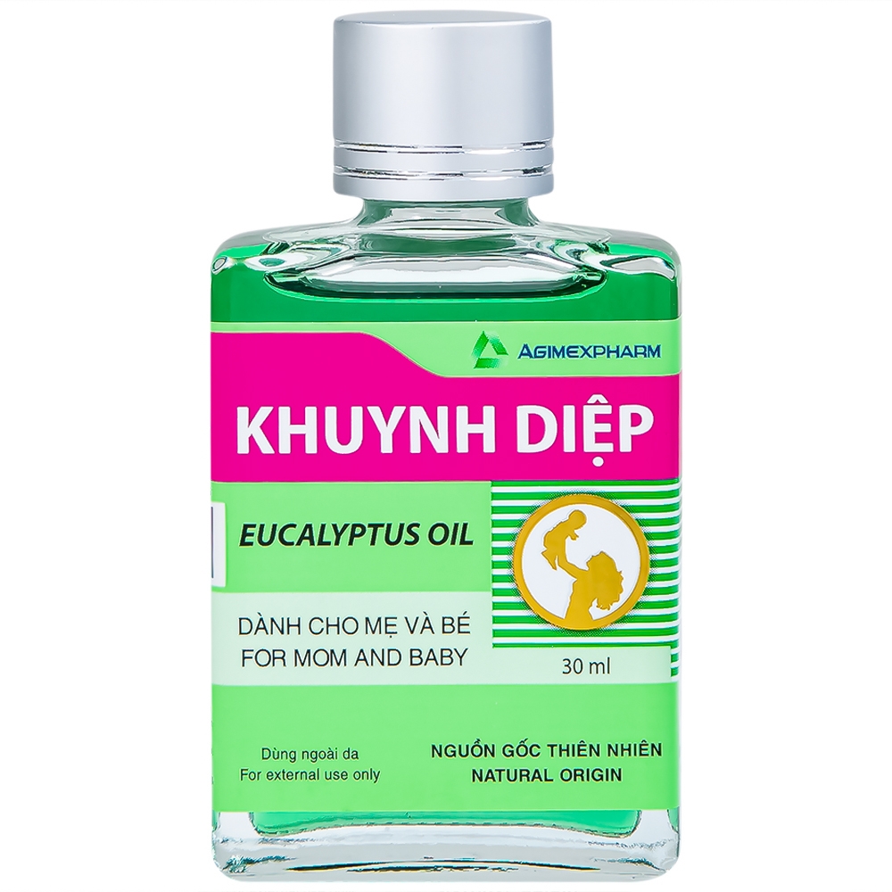 Hình ảnh Tinh dầu Khuynh Diệp Eucalyptus Oil Agimexpharm ấm da vùng xoa, dùng massage thư giãn dành cho mẹ và bé (30ml)