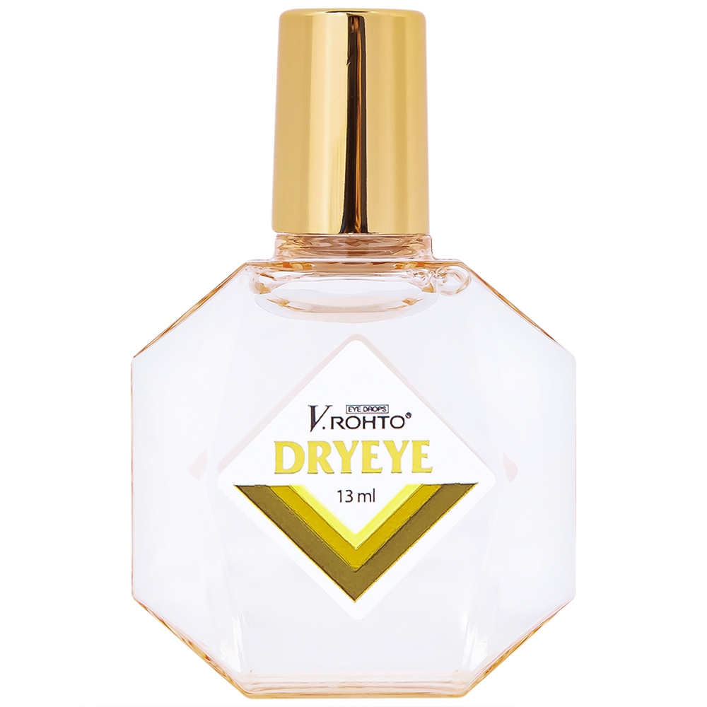Hình ảnh Dung dịch nhỏ mắt V.Rohto Dryeye bôi trơn mắt, bổ sung nước mắt nhân tạo (13ml)