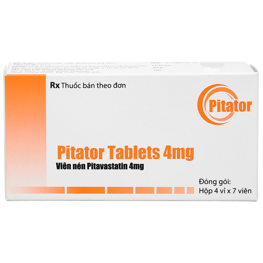 Hình ảnh Thuốc Pitator Tables 4mg Orient Pharma hỗ trợ điều trị rối loạn lipid máu (4 vỉ x 7 viên)