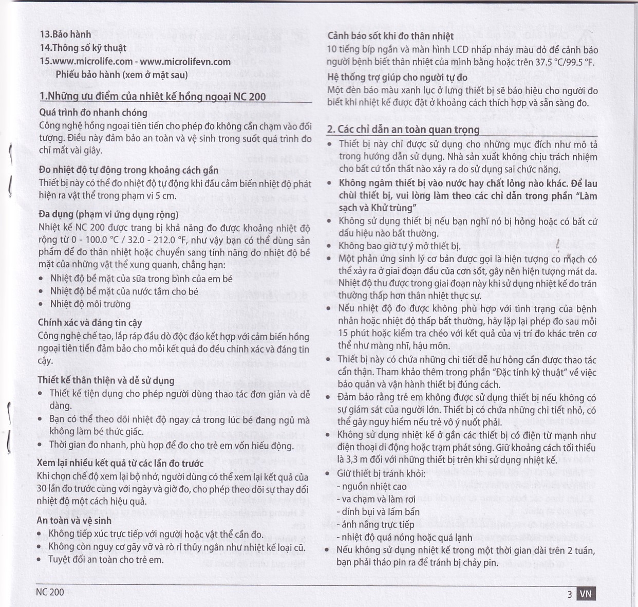 Hình ảnh Nhiệt kế hồng ngoại đo trán Microlife NC200 không cần tiếp xúc, cho kết quả sau 1 giây