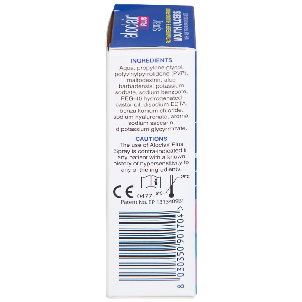 Hình ảnh Chai xịt Aloclair Plus Spray giảm đau nhanh bệnh tay chân miệng, nhiệt miệng, chỉnh nha, nhổ răng (15ml)
