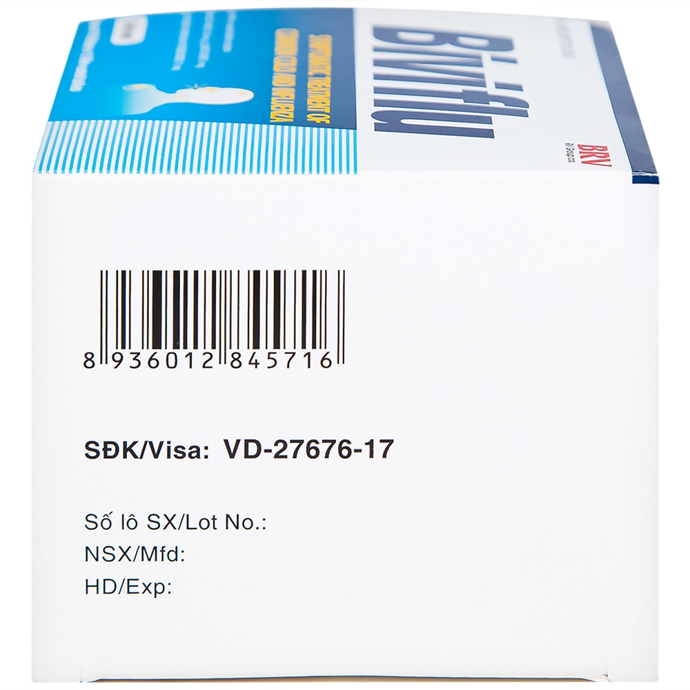 Hình ảnh Thuốc Biviflu BRV điều trị các triệu chứng cảm cúm (10 vỉ x 12 viên)