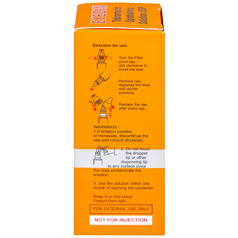 Hình ảnh Thuốc tra mắt Eyedin Makcur điều trị nhiểm khuẩn mắt (5ml)