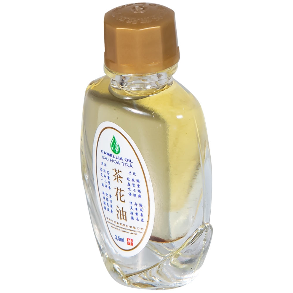 Hình ảnh Dầu Hoa Trà Camellia Oil Hong Kong Zung Seon hỗ trợ điều trị cảm cúm, nghẹt mũi, chóng mặt, nhứt đầu (3.5ml)