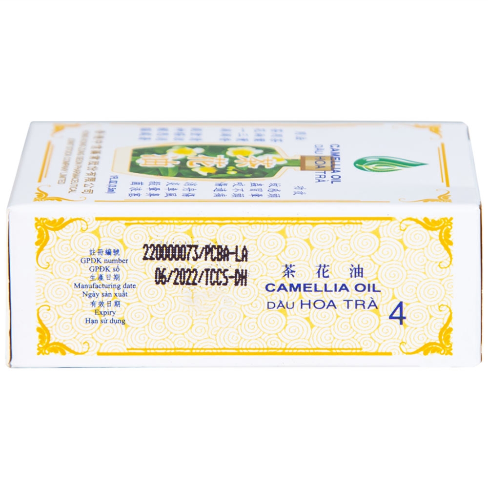 Hình ảnh Dầu Hoa Trà Camellia Oil Hong Kong Zung Seon hỗ trợ điều trị cảm cúm, nghẹt mũi, chóng mặt, nhứt đầu (3.5ml)