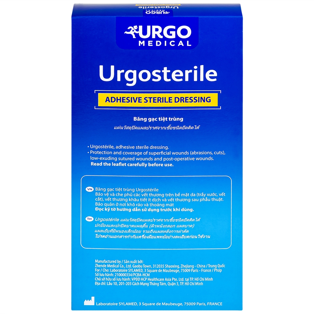 Hình ảnh Băng gạc tiệt trùng Urgosterile 10cm x 20cm bảo vệ vết trầy xước, vết cắt, vết thương (20 miếng)