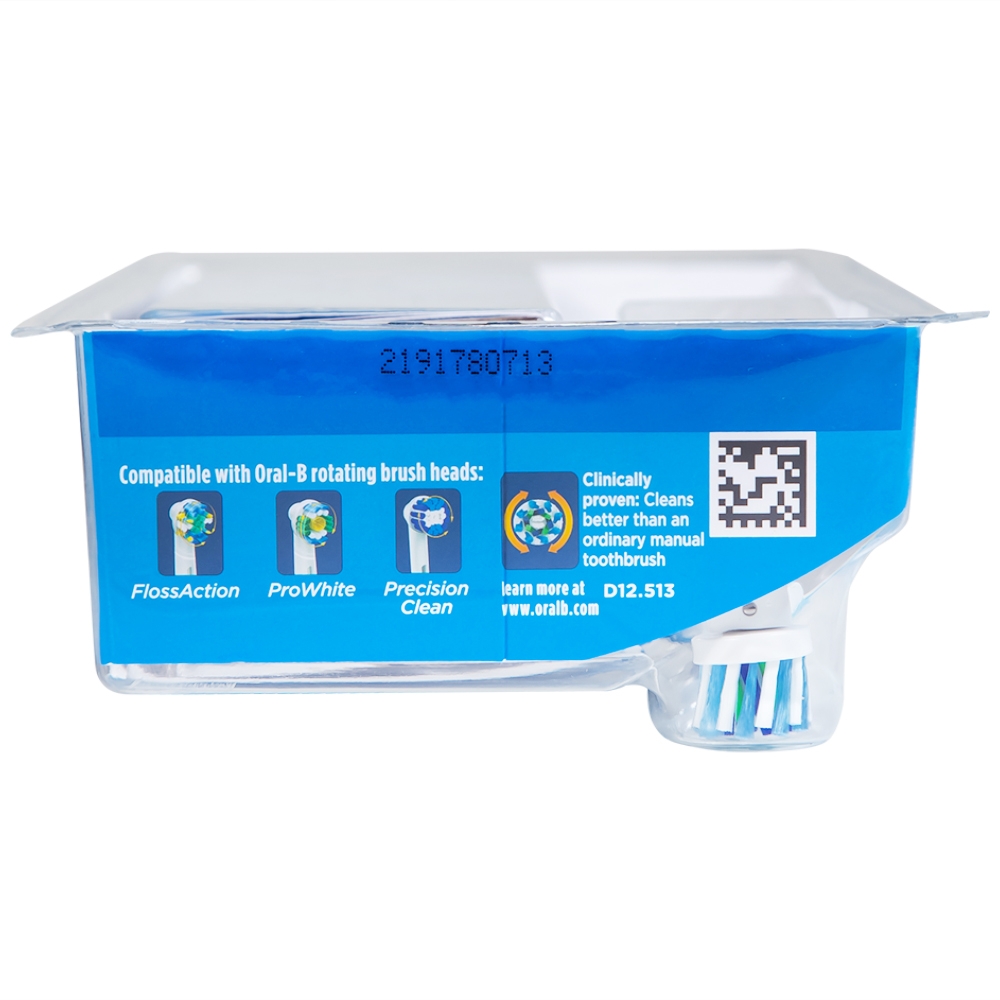 Hình ảnh Bàn chải đánh răng điện Oral-B Vitality Crossaction Blue làm sạch mảng bám trên răng