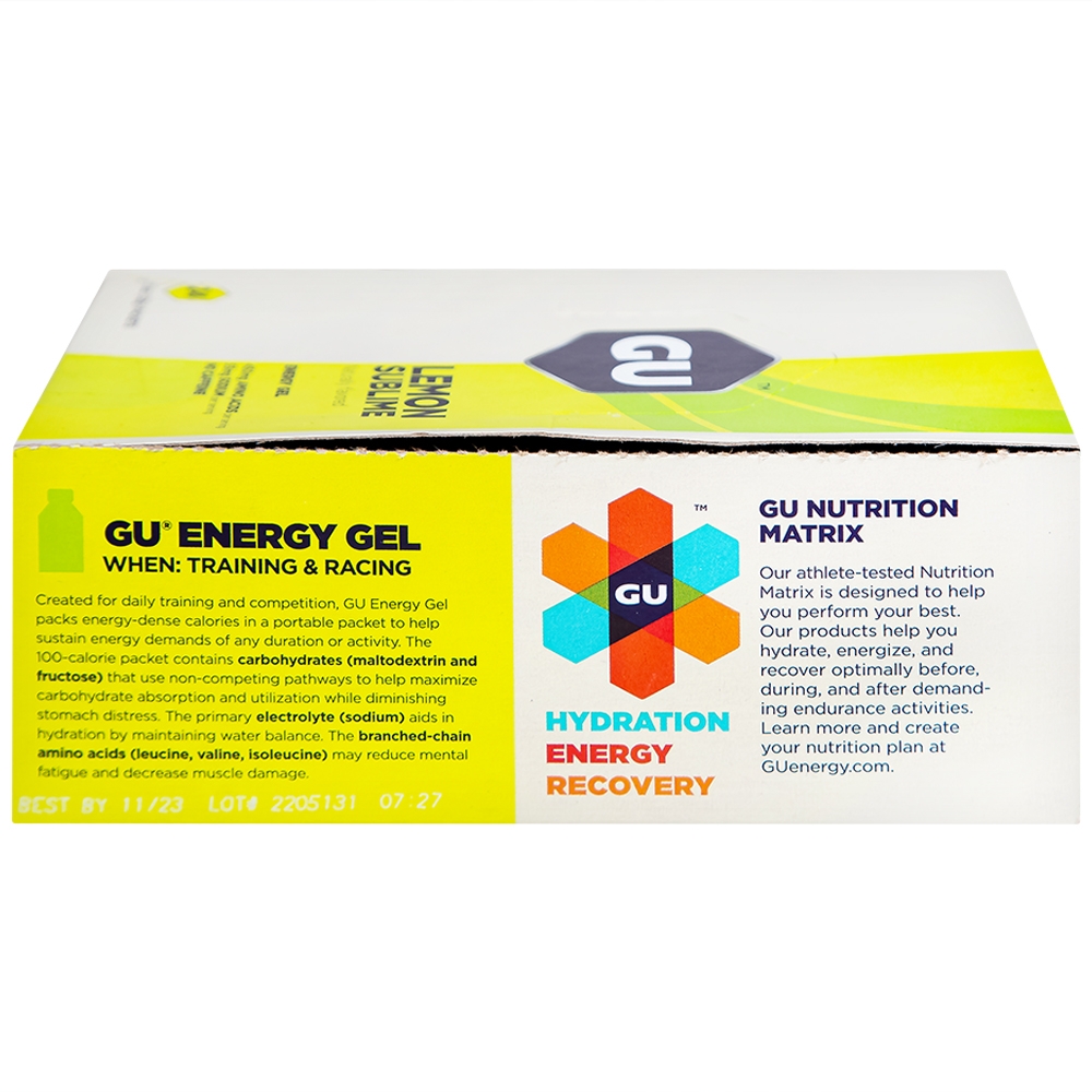 Hình ảnh Thực phẩm bổ sung GU Energy Gel Lemon Sublime cung cấp dinh dưỡng và năng lượng (32g)