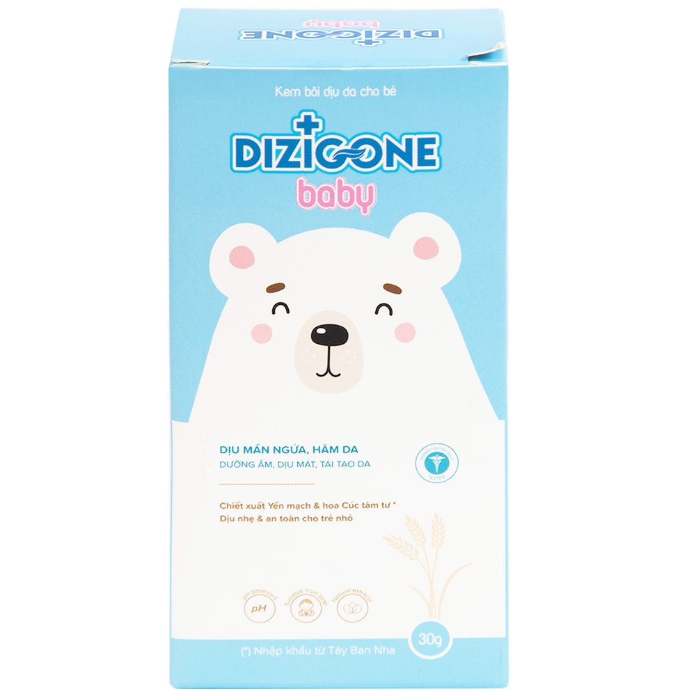 Hình ảnh Kem bôi Dizigone Baby làm dịu da mẩn ngứa, hăm da cho bé (30g)