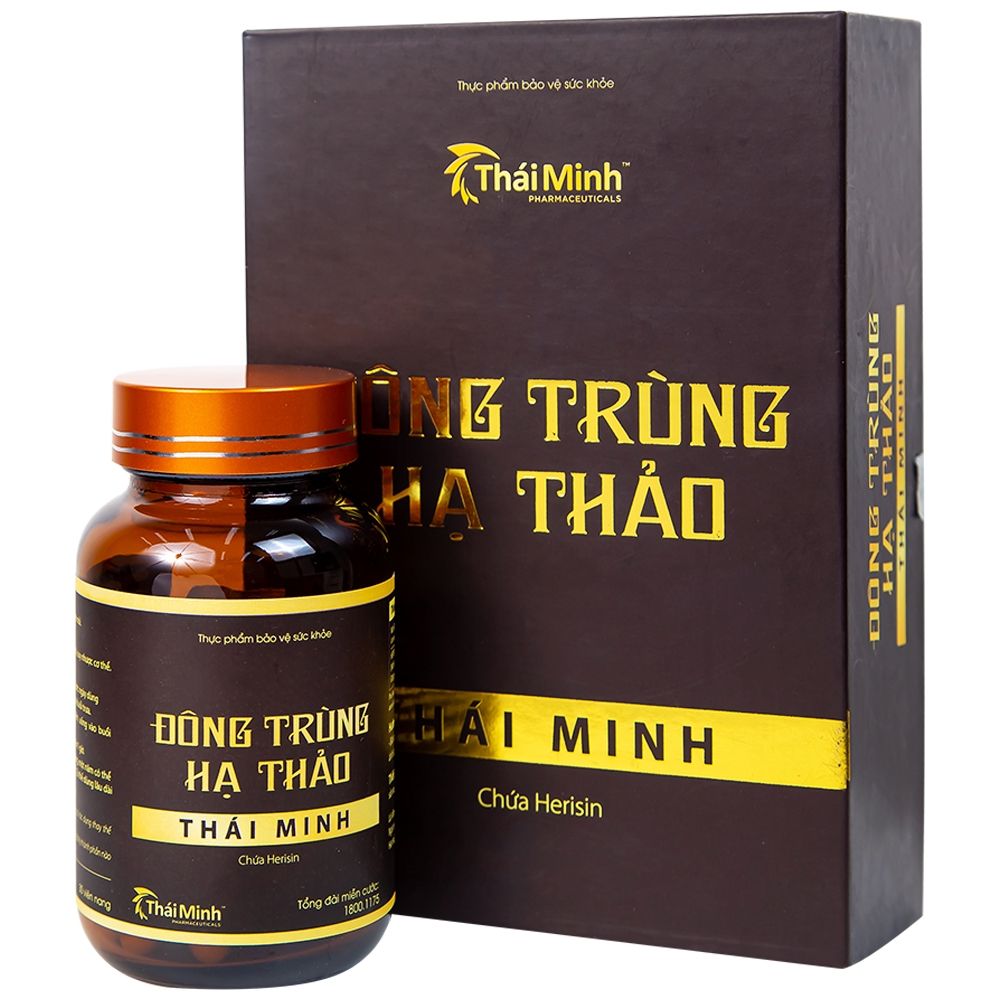 Hình ảnh Đông Trùng Hạ Thảo Thái Minh hỗ trợ tăng cường sức khỏe, giảm mệt mỏi (30 viên)