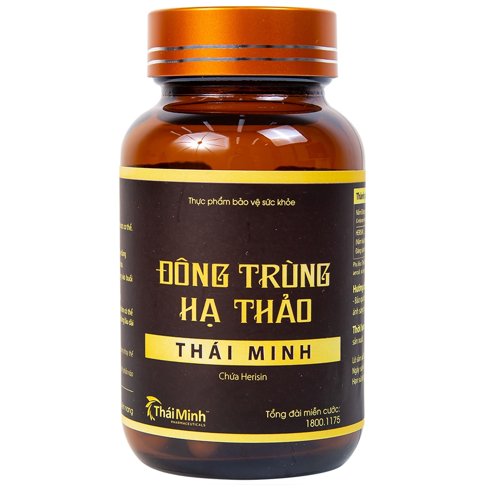 Hình ảnh Đông Trùng Hạ Thảo Thái Minh hỗ trợ tăng cường sức khỏe, giảm mệt mỏi (30 viên)