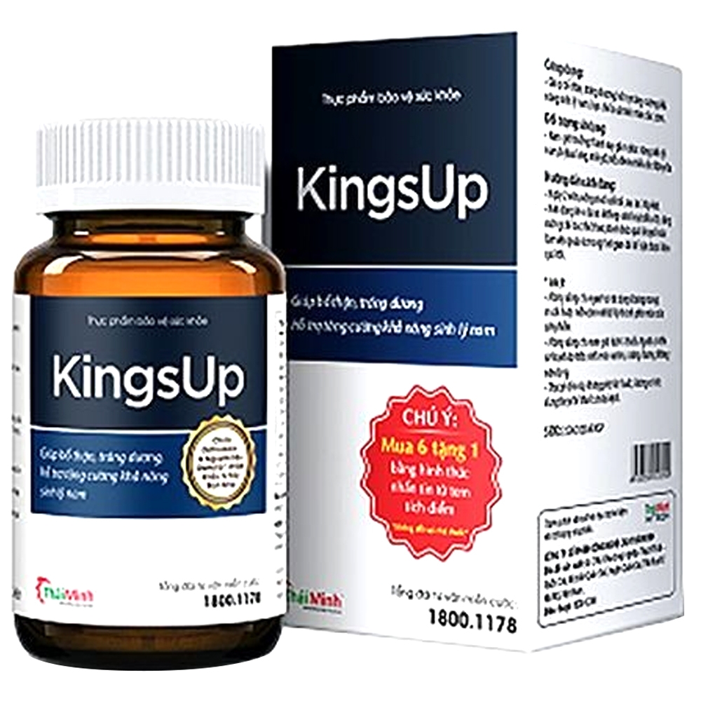 Hình ảnh Viên uống KingsUp Thái Minh bổ thận, tráng dương, hỗ trợ tăng cường khả năng sinh lý nam (80 viên)