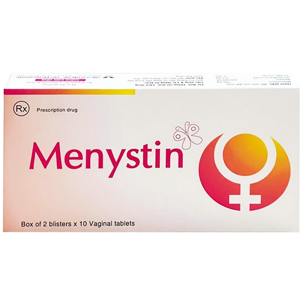 Hình ảnh Thuốc Menystin Bidiphar điều trị viêm âm đạo do Trichomonas, do nấm Candida (2 vỉ x 10 viên)